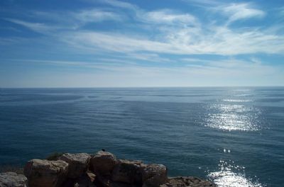 Paisaje del cielo y el mar